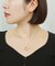 K14/K10 フラワーカットスリムフープピアス( WG)