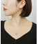 K14・K10 ダイヤモンド しずく ピアス　(WG)