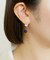 K18・K10 ホワイトブルーカラー ワイヤーピアス