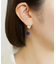 K18・K10 ホワイトブルーカラー ワイヤーピアス