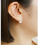 K18・K10 ホワイトブルーカラー ワイヤーピアス
