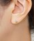 【 Solo Pierce】[ セカンドピアス] Ptアイスブルーダイヤモンド フラワーハーフピアス