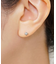 【 Solo Pierce】[ セカンドピアス] Ptアイスブルーダイヤモンド フラワーハーフピアス