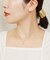 【 Solo Pierce】[ セカンドピアス] Ptアイスブルーダイヤモンド フラワーハーフピアス