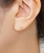 【 Solo Pierce】[ セカンドピアス] Ptアイスブルーダイヤモンド チョウハーフピアス