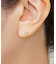 【 Solo Pierce】[ セカンドピアス] Ptアイスブルーダイヤモンド チョウハーフピアス