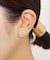 【 Solo Pierce】[ セカンドピアス] Ptアイスブルーダイヤモンド チョウハーフピアス