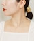 【 Solo Pierce】[ セカンドピアス] Ptアイスブルーダイヤモンド チョウハーフピアス