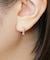 K14/K10 ピラミッドカットフープピアス( WG)