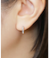 K14/K10 ピラミッドカットフープピアス( WG)
