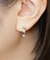 K14/K10 トライアングルカットフープピアス( WG)