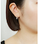 K14/K10 トライアングルカットフープピアス( WG)