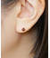 [ セカンドピアス] Pt リリィカットガーネットピアス