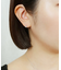 [ セカンドピアス]Ptキュービックジルコニアスクエアカットピアス