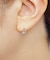 プラチナアイスブルーダイヤモンド　ドロップデザインピアス