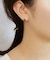 カービングバラ ブラックシェル セラミックポストピアス