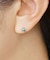 [ セカンドピアス] Pt リリィカットグリーンクォーツピアス