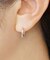 【 Solo Pierce】ダイヤモンドスナップハーフピアスL( Pt)