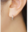 【 Solo Pierce】ダイヤモンドスナップハーフピアスL( Pt)