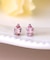 [ セカンドピアス]Ptピンクトルマリン ドロップピアス