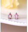 [ セカンドピアス]Ptピンクトルマリン ドロップピアス