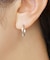 K14/K10 フラワーカットスリムフープピアス( WG)