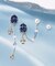 K18・K10 ミラーインザシー　紫金石ピアス