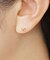 【 Solo Pierce】[ セカンドピアス] K18リボン ダイヤモンドハーフピアス