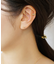 【 Solo Pierce】[ セカンドピアス] K18リボン ダイヤモンドハーフピアス