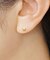 [ セカンドピアス] K18 ミニ月星ピアス