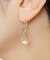 K18/10 アコヤパール インフィニティデザインピアス