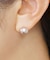 プラチナ ナチュラルカラー淡水パールスタッドピアス