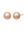 K18　ナチュラルカラー淡水パールスタッドピアス