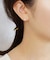 [ セカンドピアス]K18ブルームーンストーン　フレンチカットピアス