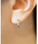 K14/K10 シンプルフープピアス( WG)
