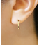 K18/K10 シンプルフープピアス( YG)