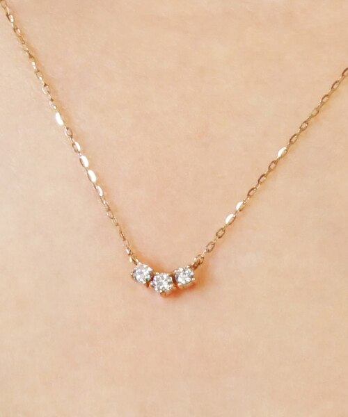 K10 ネックレス　PG×WG コンビカラー キーモチーフ　ダイヤモンド匿名配送 K10 ネックレス PG×WG コンビカラー キーモチーフ ダイヤモンド