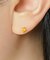 [ セカンドピアス] K18  スペサタイトガーネットピアス
