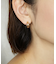 K18/K10 ヒシカットミックスフープピアス( YG)