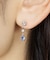 K10  ヒネリスイングピアス ブルー( WG)
