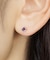 [ セカンドピアス]Ptアメジスト スクエアカットピアス