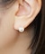 プラチナ アコヤパールピアス