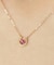 K10ルビー　ダブルハピネスネックレスS( YG)