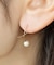 クロスカーブタンスイパールピアス( YG)