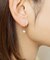 クロスカーブタンスイパールピアス( YG)
