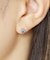 [ セカンドピアス]Pt ブルークォーツペンタゴンカットピアス