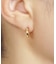K18ヒシカットフープピアス