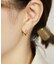 K18ヒシカットフープピアス