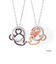 【Disney限定ジュエリーBOXでお届け】ディズニー ミッキー&ミニー / シルバー ペア ネックレス