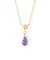【K10イエローゴールド】ライトアメジストネックレス